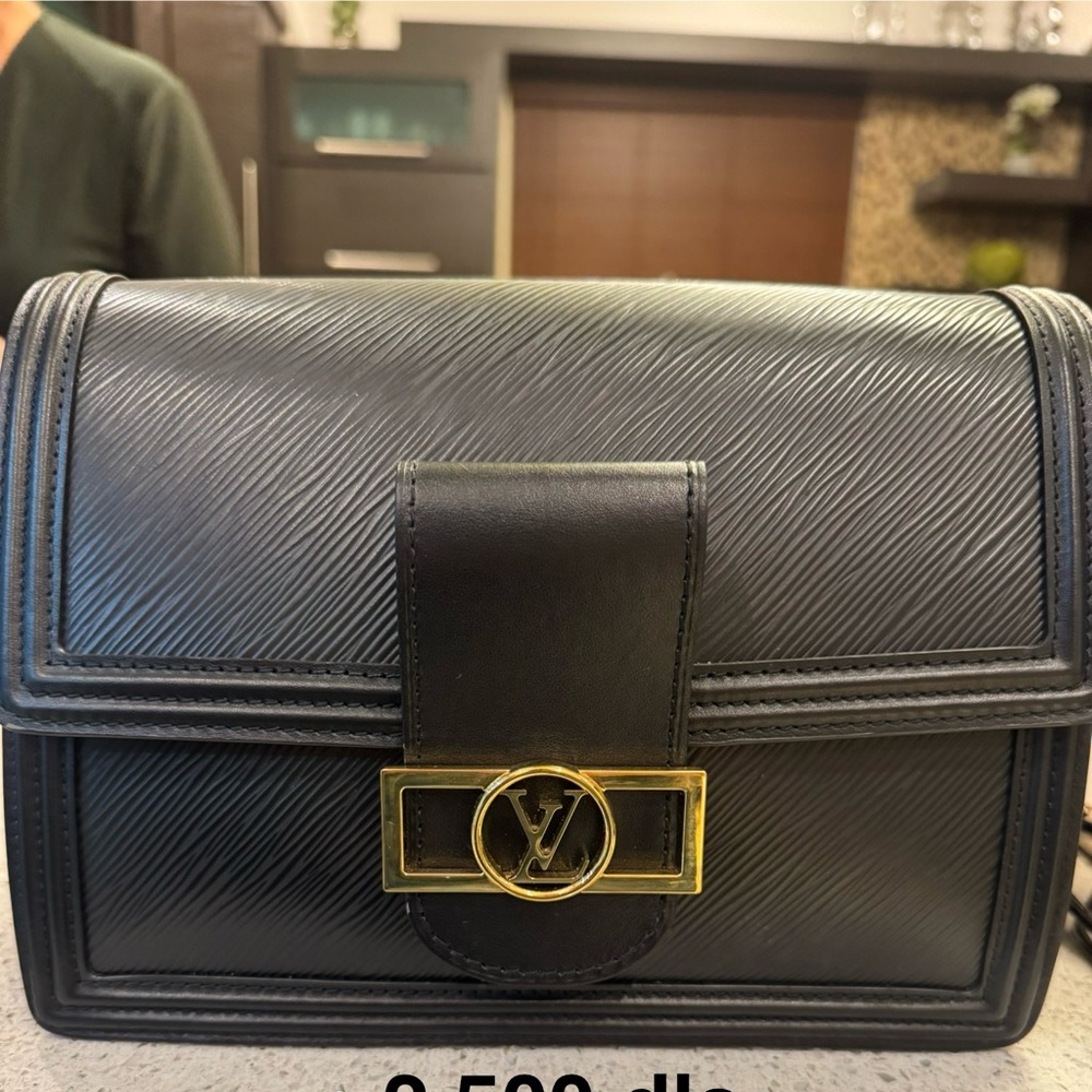 Louis Vuitton Black and Gold Crossbody Bag